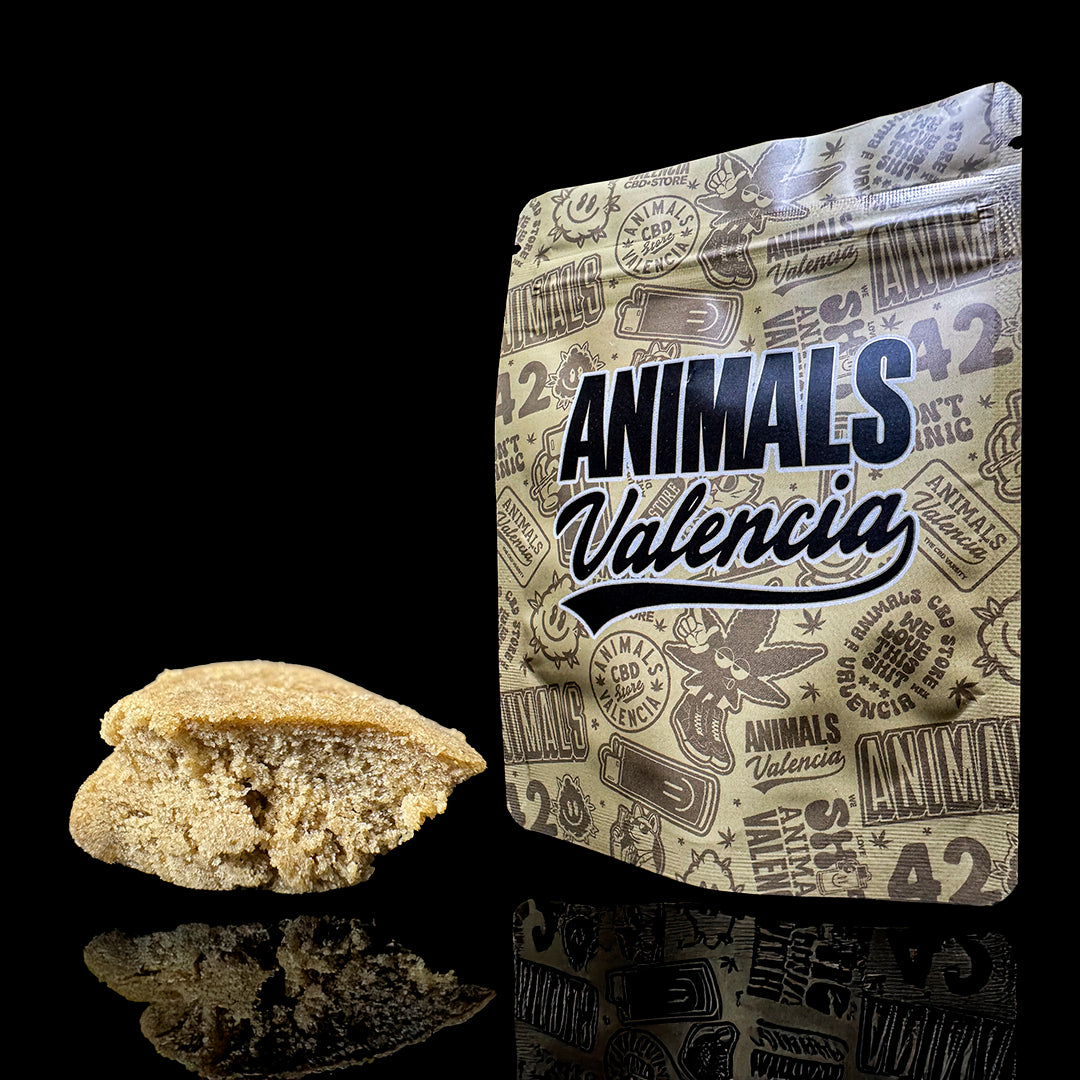 Hash Fruit Joy CBD 21,29% con aroma dulce y afrutado. Resina de cáñamo legal con THC <0,3%. Compra hash CBD online.